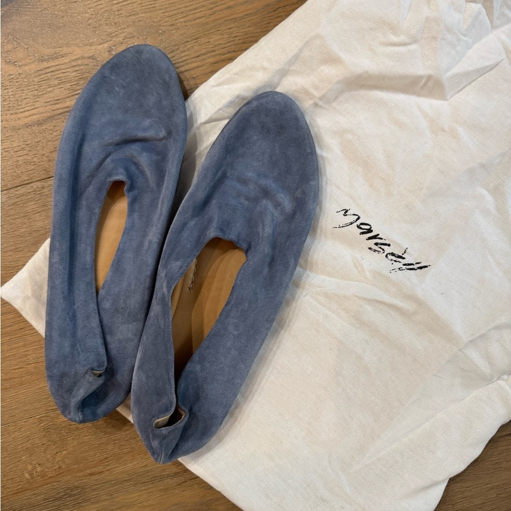 Marsell Blue Suede Loafers - Picture 6 of 8